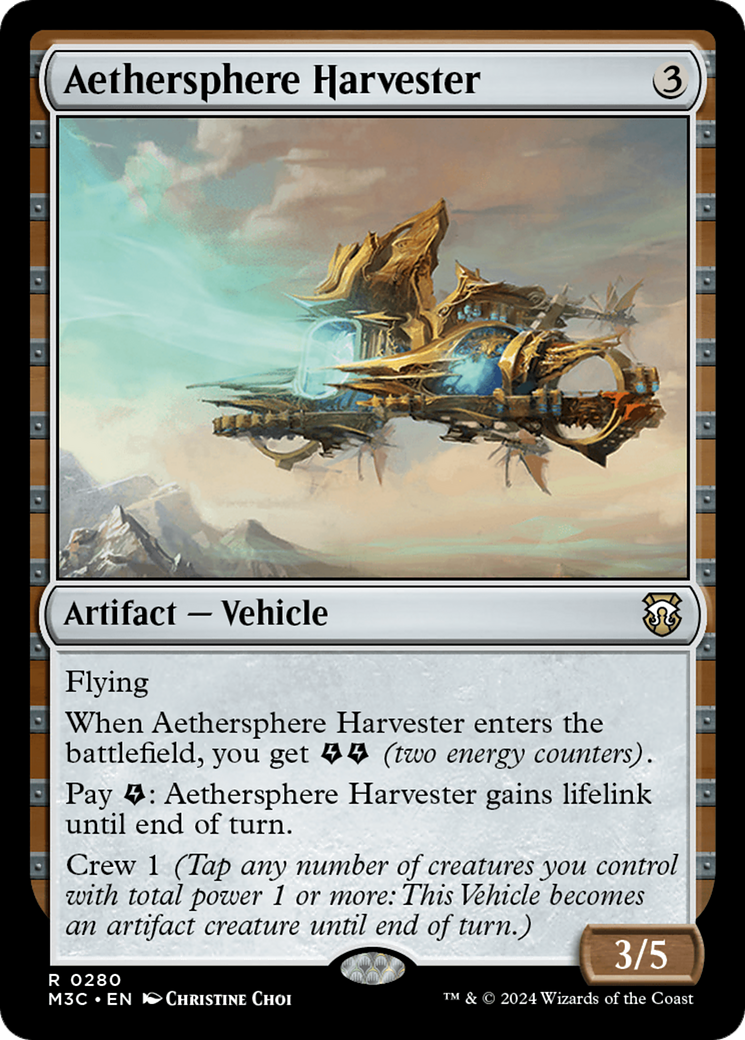 Aethersphere Harvester⁣ - Commander: Modern Horizons 3⁣ (Rare)⁣ [280]