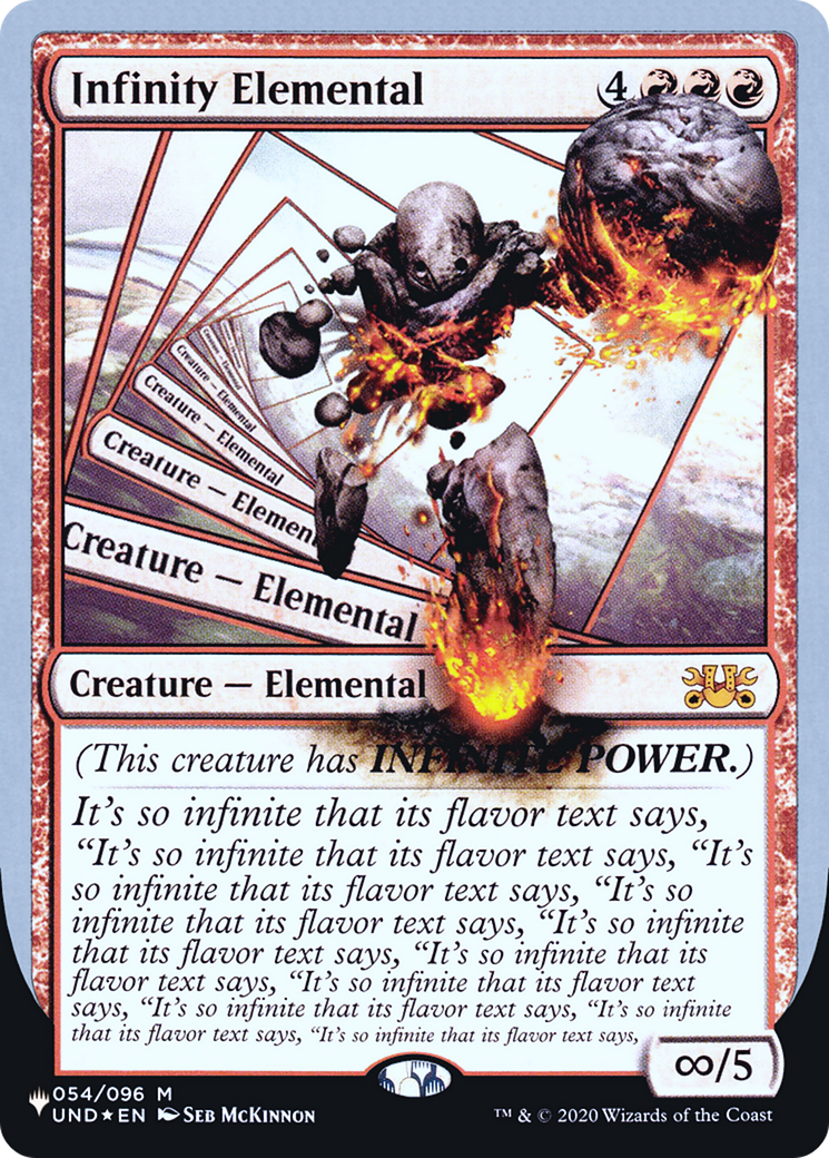 Infinity Elemental (LIST-029) - The List (Unfinity Foil Edition) Foil