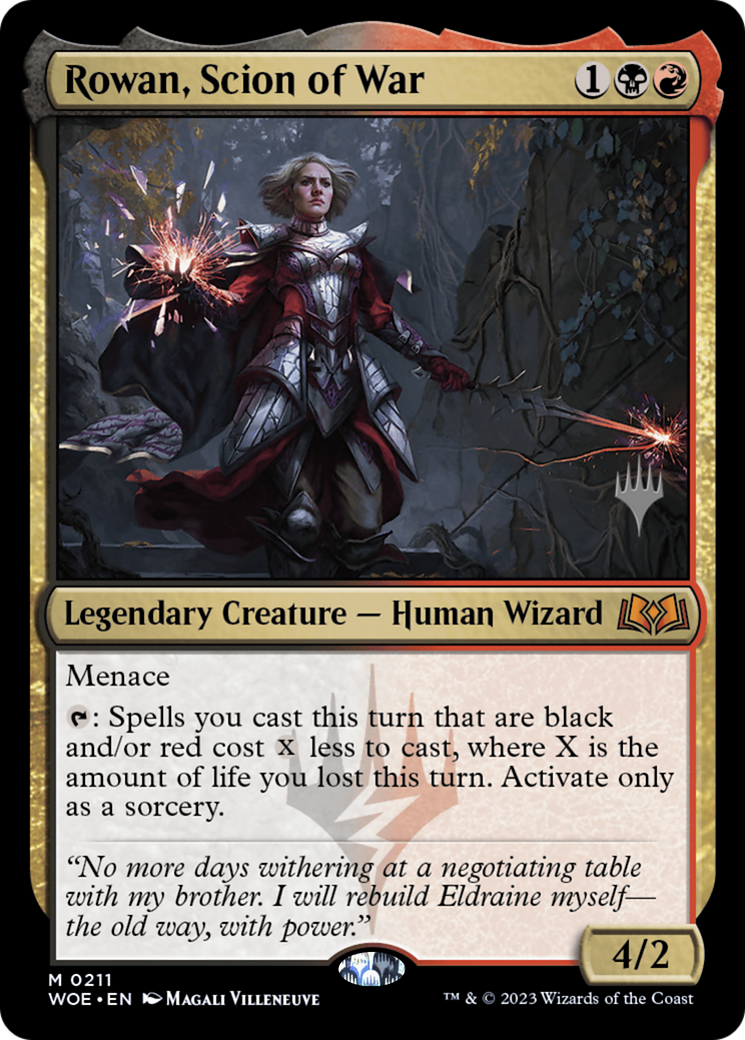 Rowan, Scion of War (PPWOE-211P) - Wilds of Eldraine Promos Foil