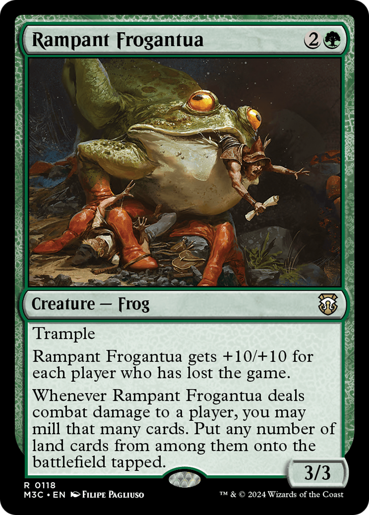 Rampant Frogantua⁣ - Commander: Modern Horizons 3⁣ (Rare)⁣ [118]