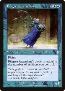 Filigree Attendant⁣ - Commander: The Brothers' War⁣ (Uncommon)⁣ [85]