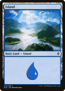 Island (254) (ELD-254) - Throne of Eldraine Foil