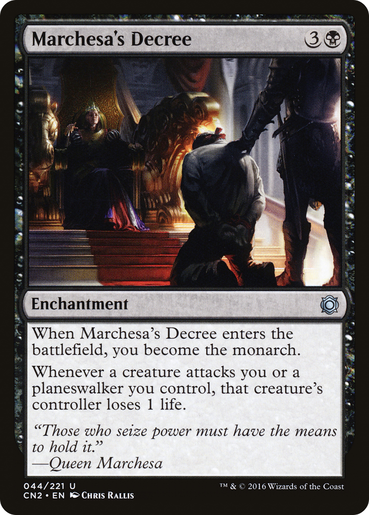 Marchesa's Decree (CN2-044) - Conspiracy: Take the Crown Foil