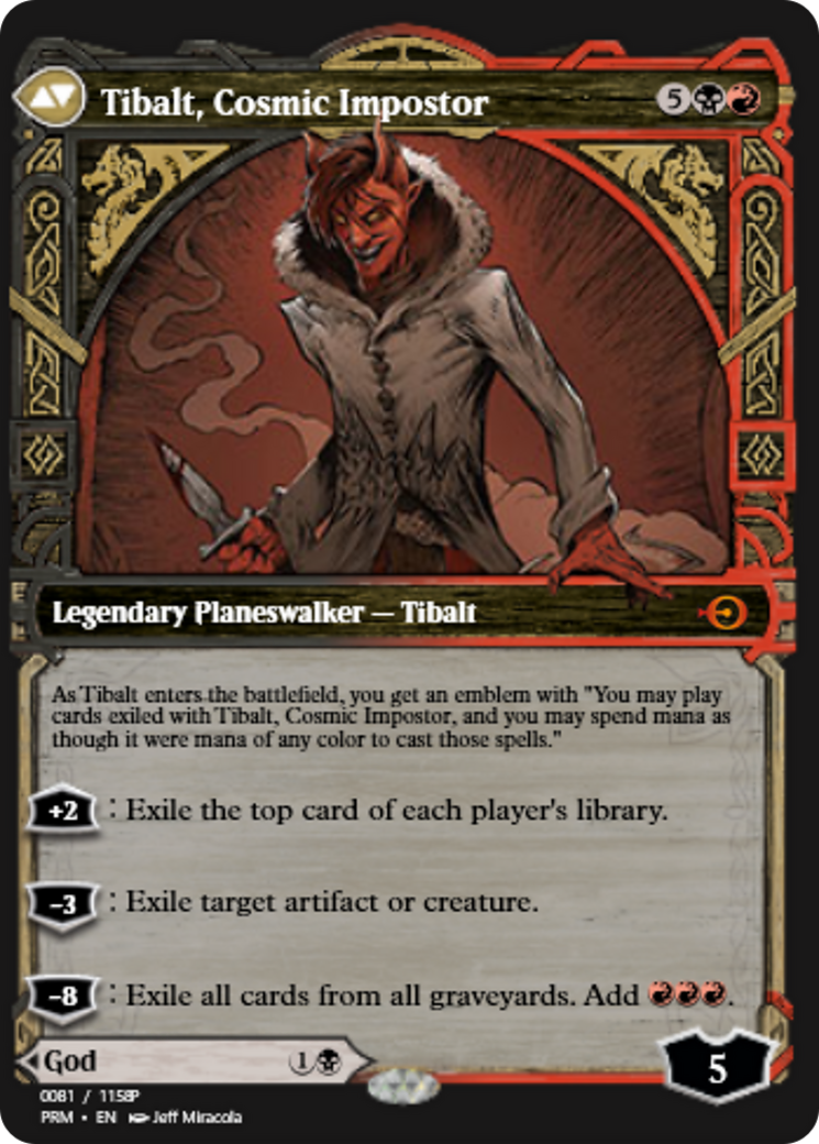 Valki, God of Lies // Tibalt, Cosmic Impostor (PRM-88270) - Magic Online Promos Foil