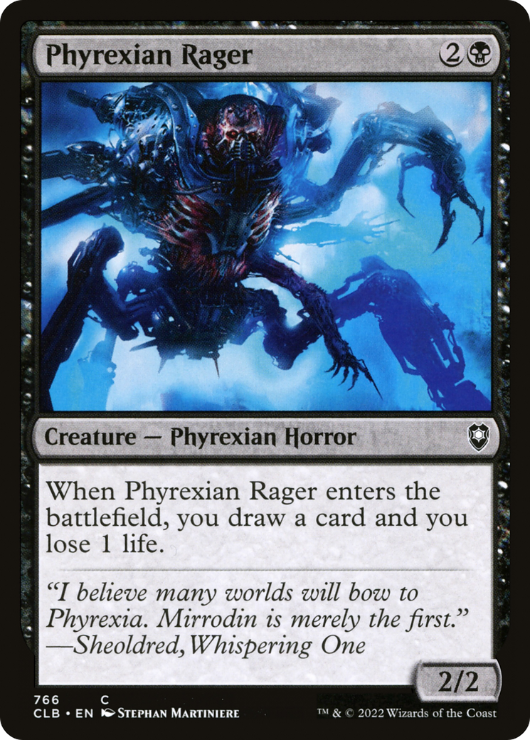 Phyrexian Rager⁣ - Commander Legends: Battle for Baldur's Gate: Extras⁣ (Common)⁣ [766]
