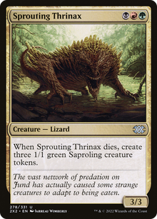 Sprouting Thrinax⁣ - Double Masters 2022⁣ (Uncommon)⁣ [278]