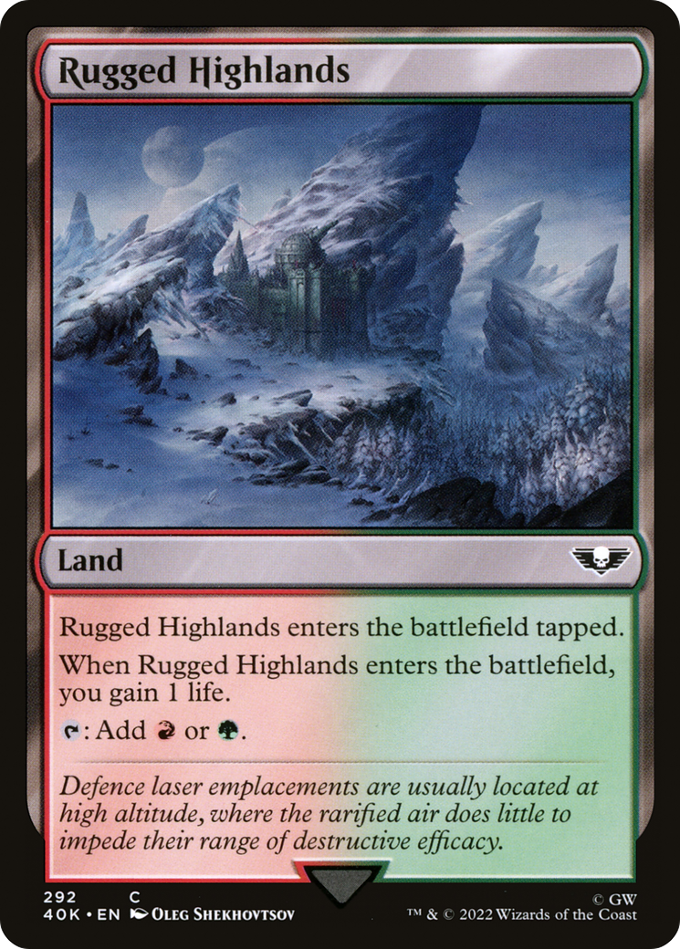 Rugged Highlands⁣ - Universes Beyond: Warhammer 40,000⁣ (Common)⁣ [292]