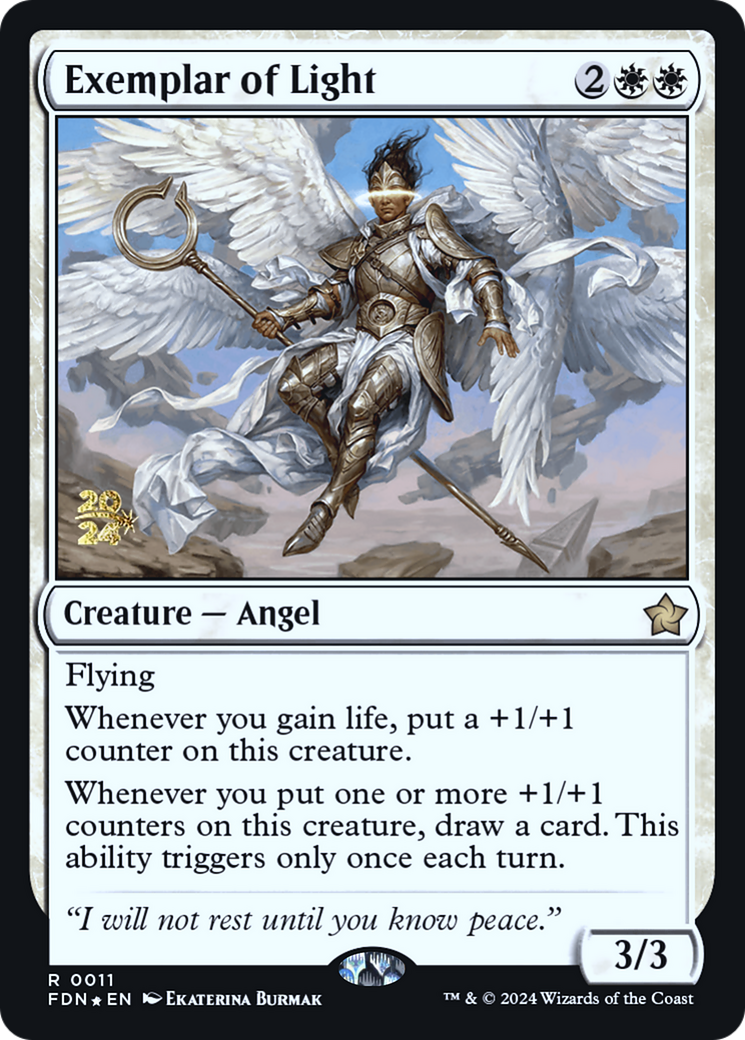 Exemplar of Light (PRE-11S) - Foundations Promos Foil