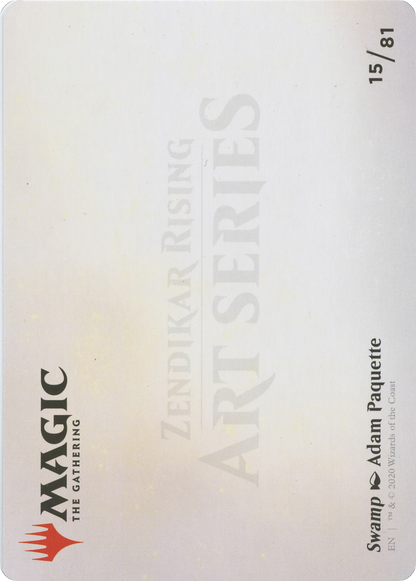 Swamp // Swamp (AZNR-015) - Zendikar Rising Art Series (Borderless)