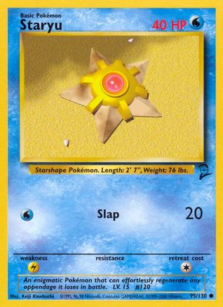 Staryu 095/130  Base Set 2 - Common