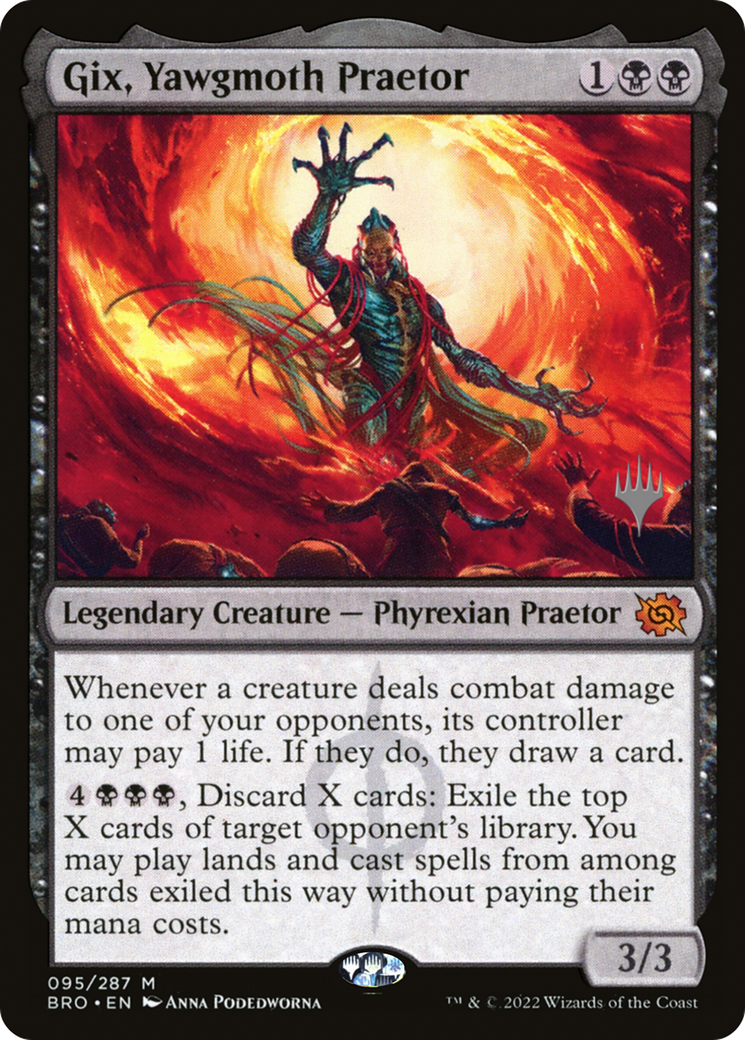 Gix, Yawgmoth Praetor (PPBRO-95P) - The Brothers' War Promos