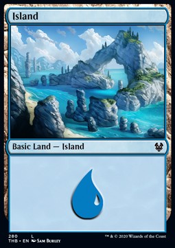 Island (V.1)⁣ - Theros Beyond Death: Extras⁣ (Land)⁣ [280]