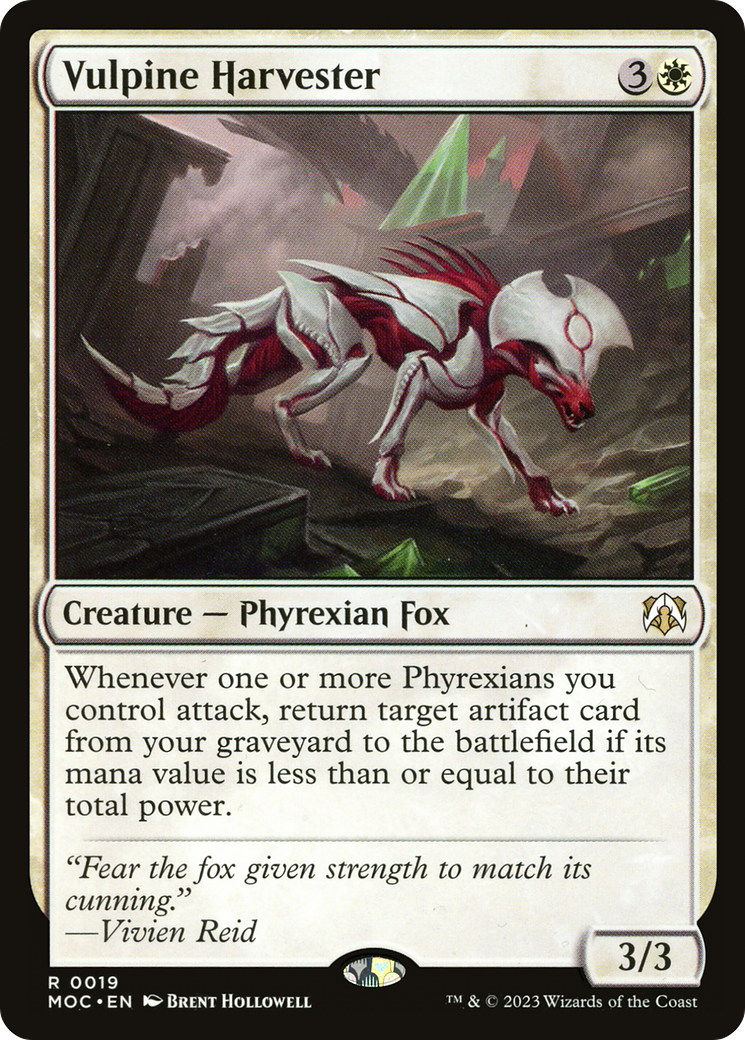 Vulpine Harvester⁣ - Commander: March of the Machine⁣ (Rare)⁣ [19]