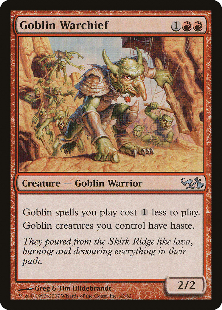 Goblin Warchief (EVG-042) - Duel Decks: Elves vs. Goblins