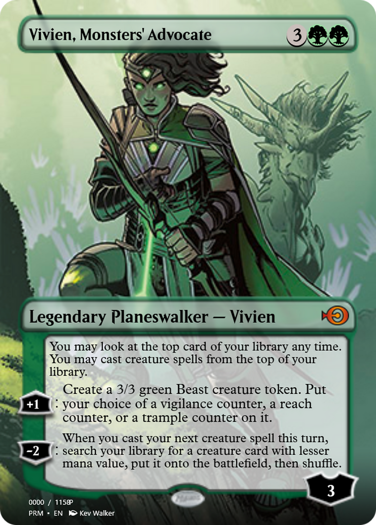 Vivien, Monsters' Advocate (PRM-80799) - Magic Online Promos