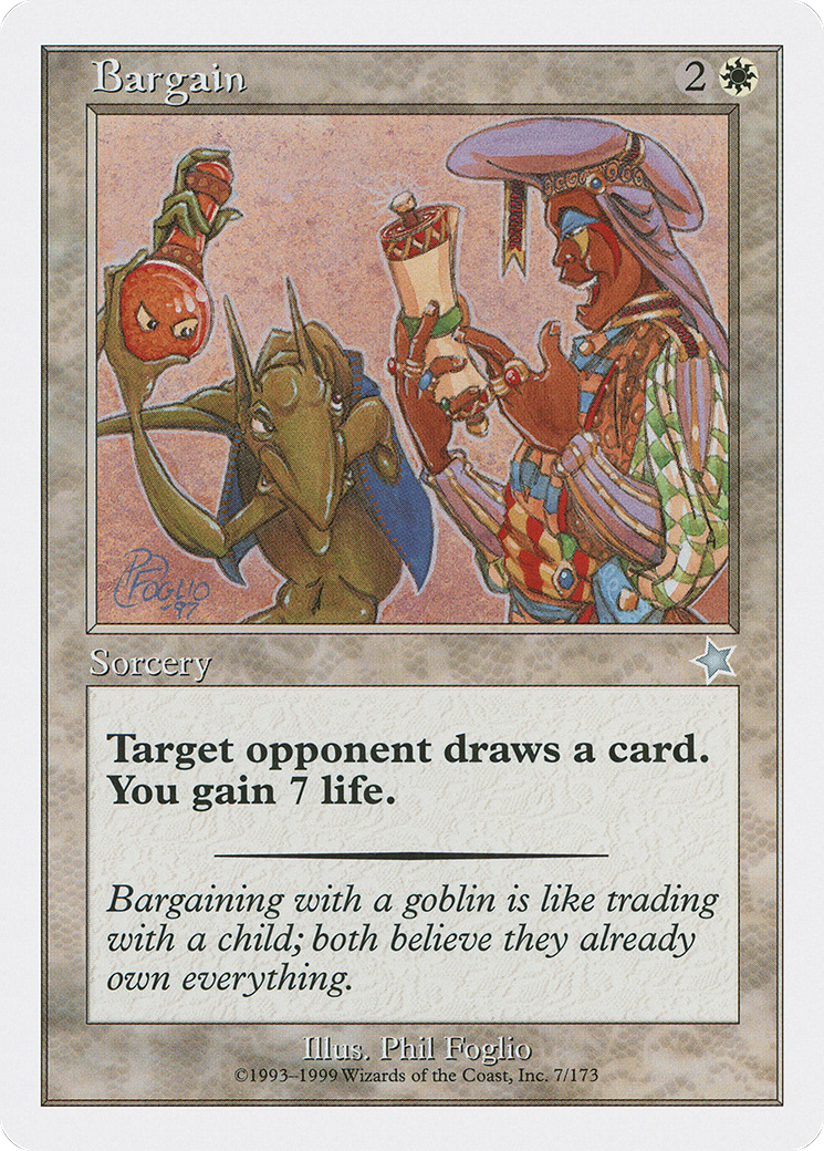 Bargain (S99-007) - Starter 1999