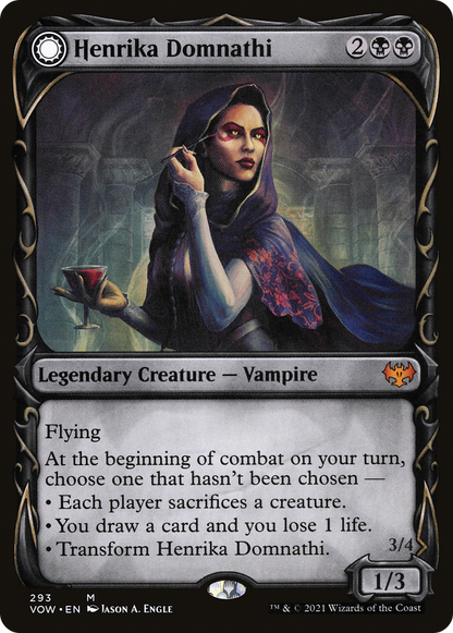 Henrika Domnathi (Showcase) (VOW-293) - Innistrad: Crimson Vow: (Showcase, Double Faced Transform) Foil