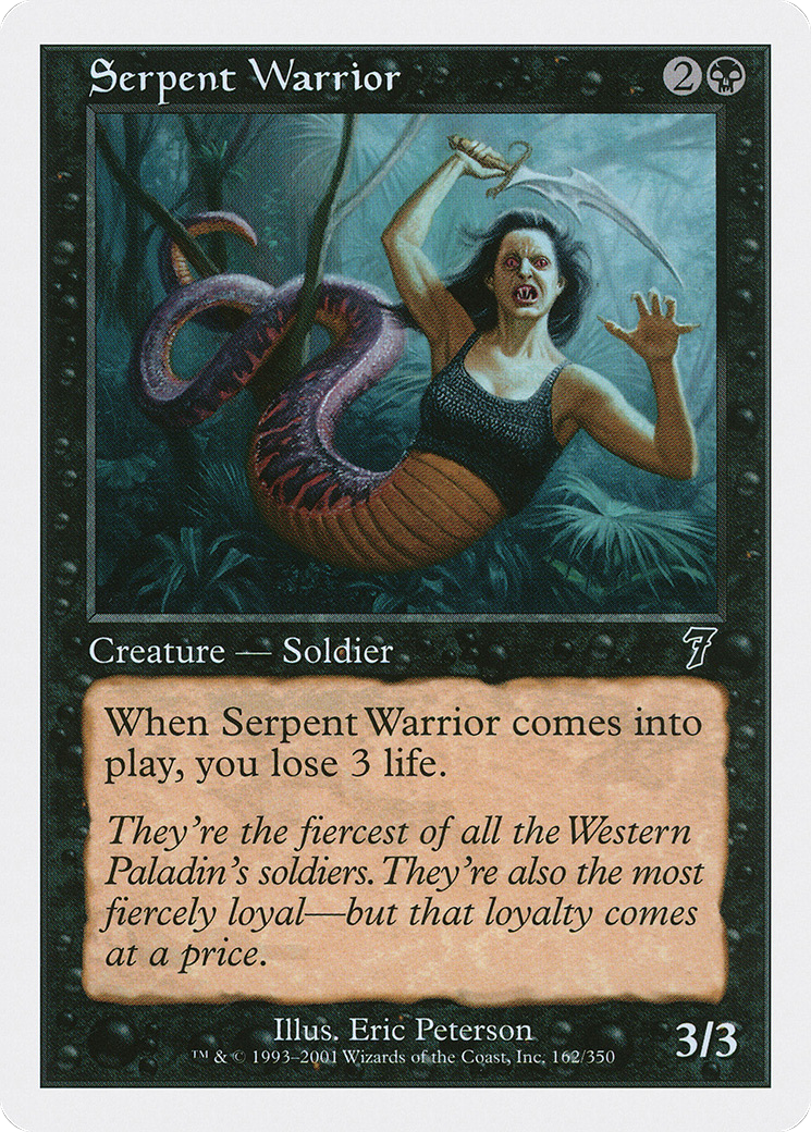 Serpent Warrior (7ED-162) - Seventh Edition