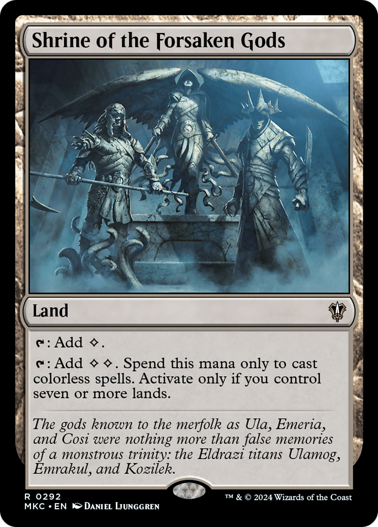 Shrine of the Forsaken Gods⁣ - Commander: Murders at Karlov Manor⁣ (Rare)⁣ [292]