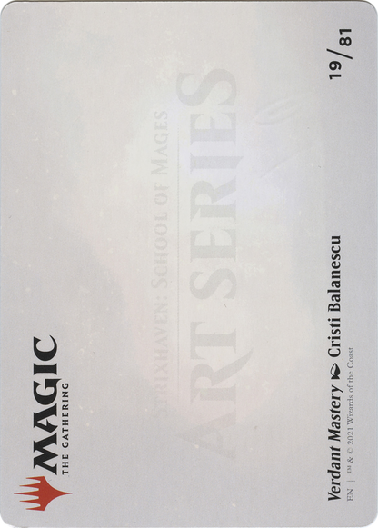 Verdant Mastery // Verdant Mastery (ASTX-019) - Strixhaven Art Series (Borderless)