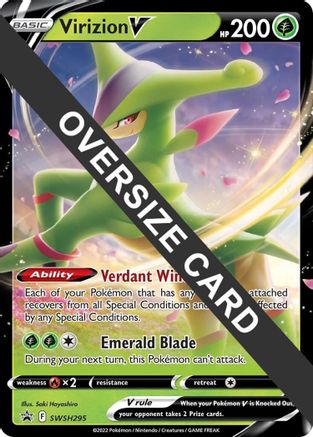 Virizion V SWSH295  - Holofoil Jumbo Cards - Promo