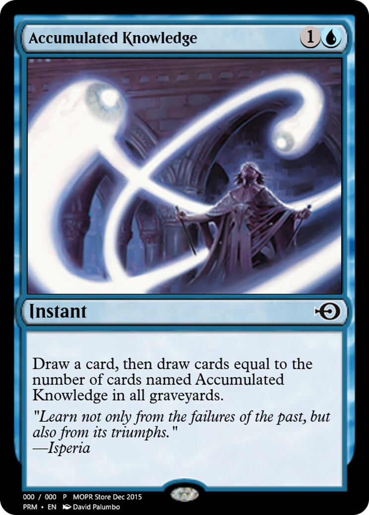 Accumulated Knowledge (PRM-59641) - Magic Online Promos Foil