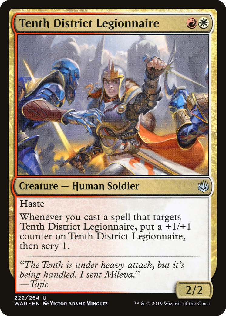Tenth District Legionnaire⁣ - War of the Spark⁣ (Uncommon)⁣ [222]