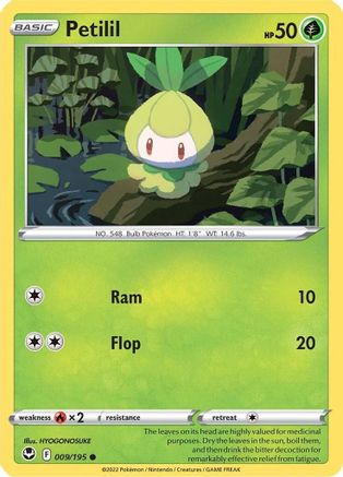 Petilil 009/195  SWSH12 Silver Tempest - Common