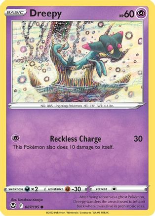 Dreepy 087/195  SWSH12 Silver Tempest - Common