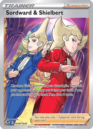 Sordward & Shielbert TG28/TG30  - Holofoil SWSH12 Silver Tempest Trainer Gallery - Ultra Rare