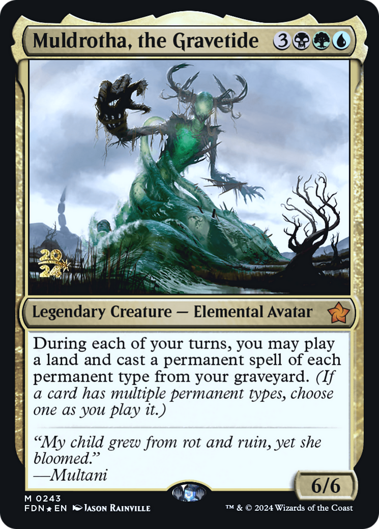 Muldrotha, the Gravetide (PRE-243S) - Foundations Promos Foil