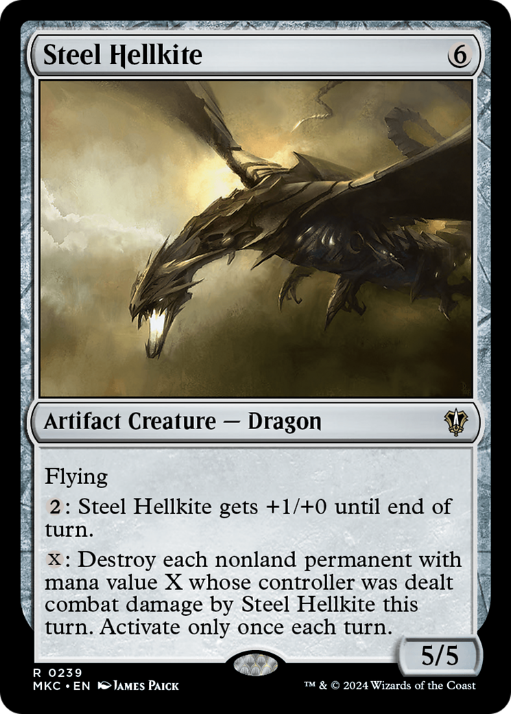 Steel Hellkite⁣ - Commander: Murders at Karlov Manor⁣ (Rare)⁣ [239]