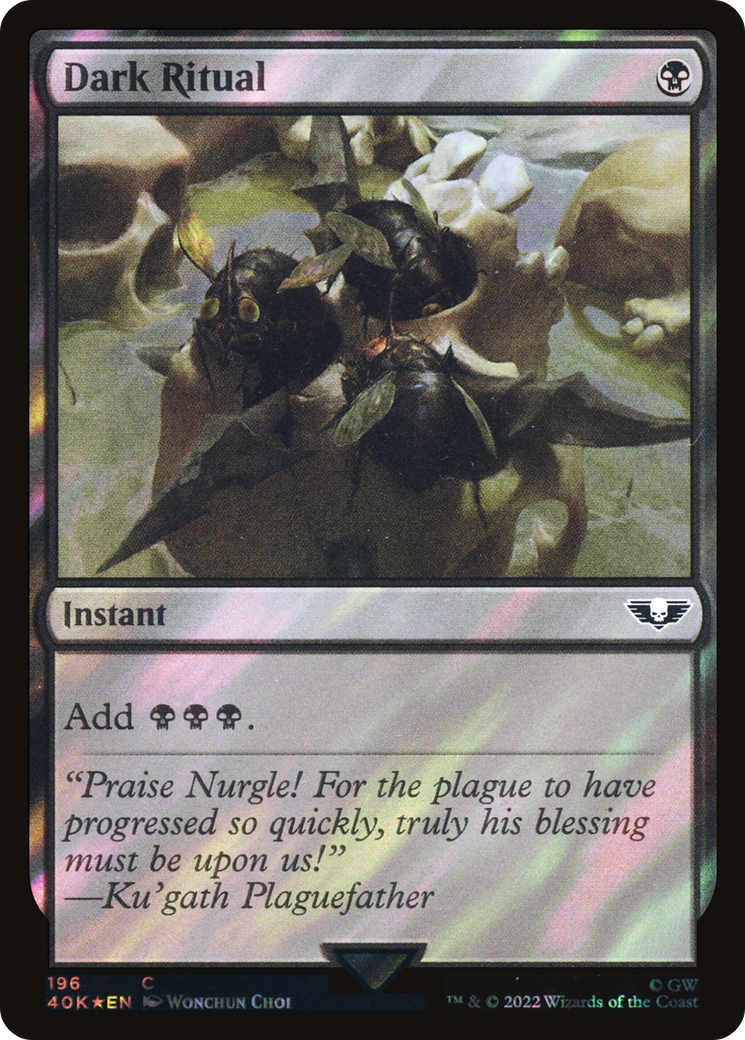 Dark Ritual (Surge Foil) (40K-196★) - Warhammer 40,000 Commander Foil