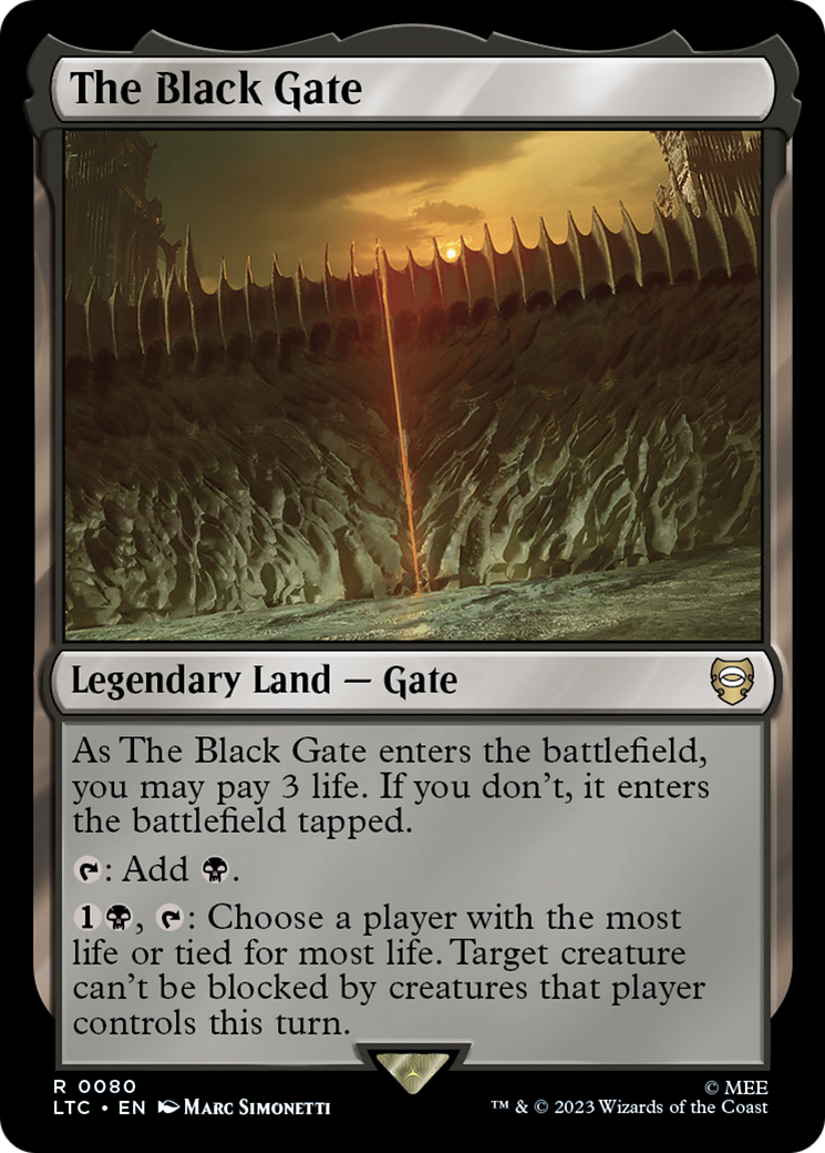 The Black Gate⁣ - Commander: The Lord of the Rings: Tales of Middle-earth⁣ (Rare)⁣ [80]
