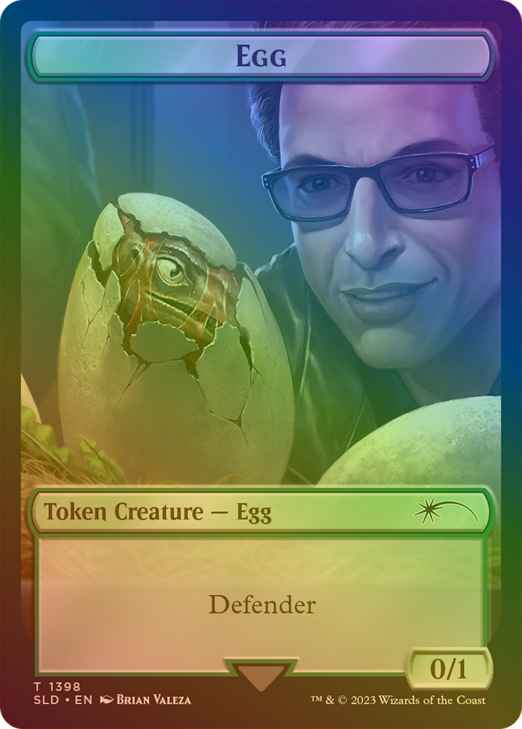 Egg Token (Rainbow Foil) (SLD-1398★) - Secret Lair Drop Foil