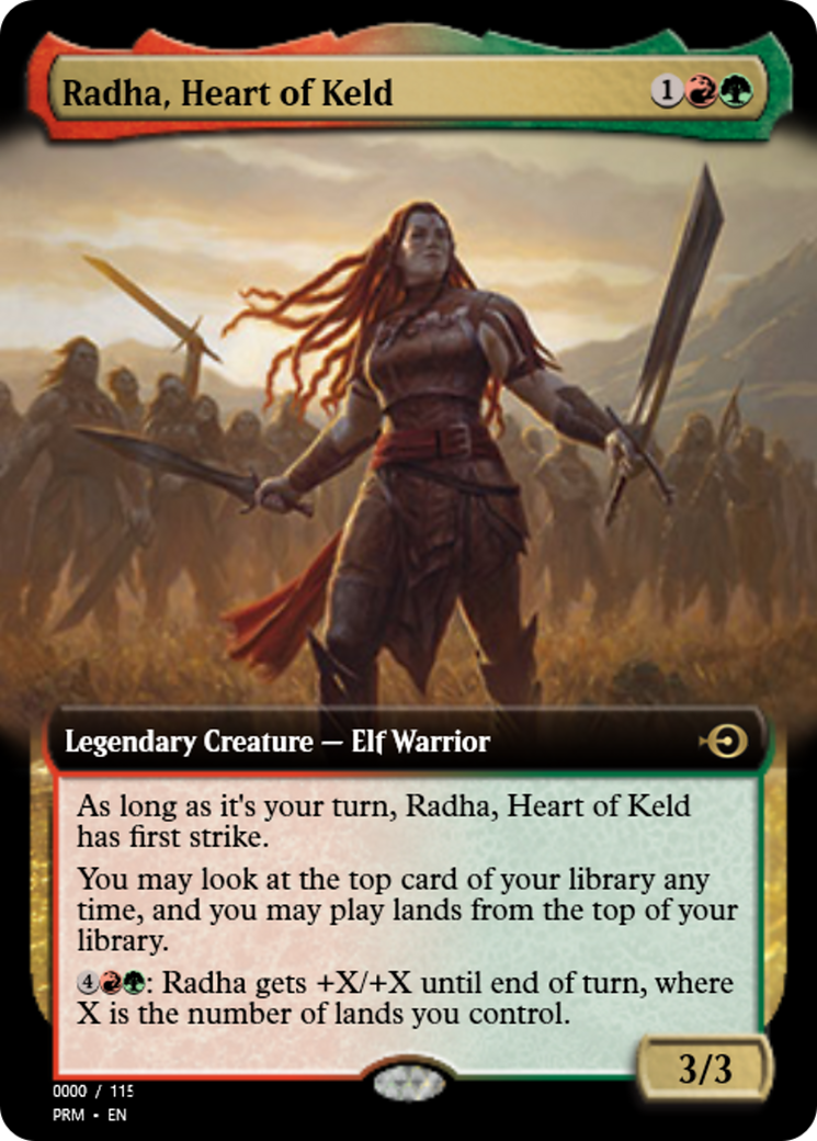 Radha, Heart of Keld (PRM-82016) - Magic Online Promos Foil