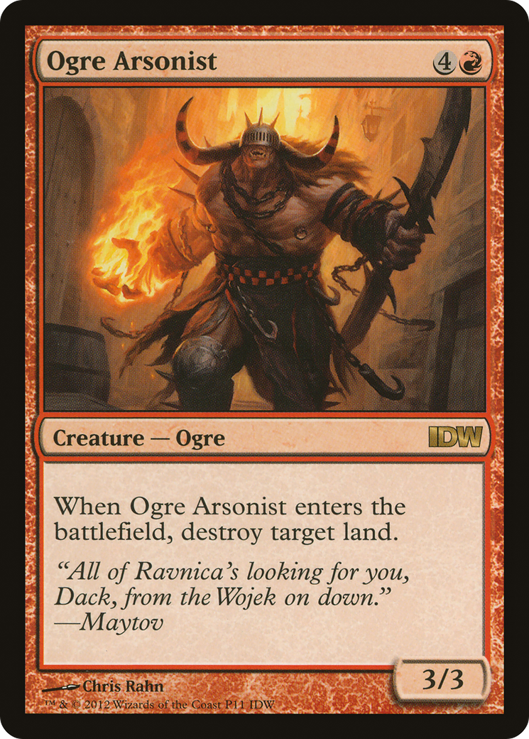 Ogre Arsonist (IDW Comics 2013) (MEDIA-011) - IDW Comics Inserts