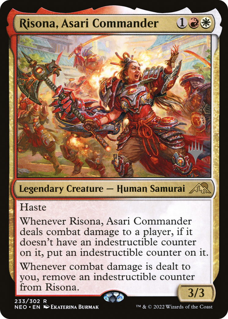 Risona, Asari Commander (PPNEO-233P) - Kamigawa: Neon Dynasty Promos