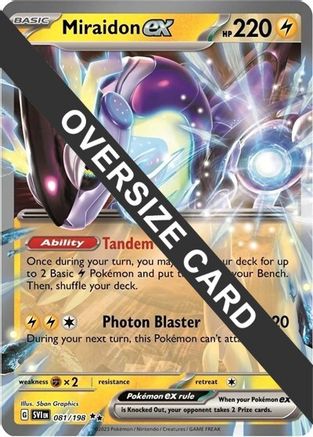 Miraidon ex 081  - Holofoil Jumbo Cards - Ultra Rare