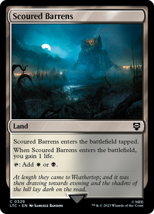 Scoured Barrens⁣ - Commander: The Lord of the Rings: Tales of Middle-earth⁣ (Common)⁣ [329]