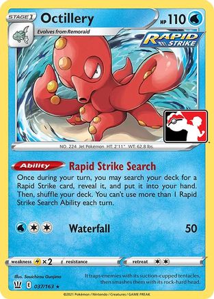 Octillery 037  Prize Pack Series Cards - Rare