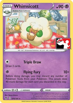Whimsicott 076  Prize Pack Series Cards - Rare