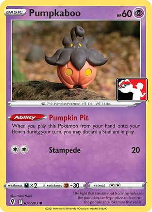 Pumpkaboo 076  - Holofoil Prize Pack Series Cards - Common