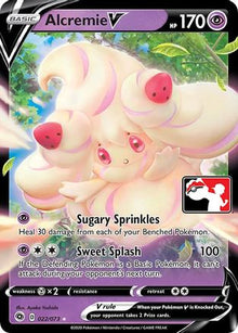 Alcremie V 022  - Holofoil Prize Pack Series Cards - Ultra Rare