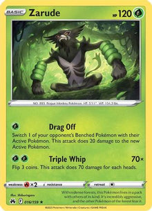 Zarude 016/159  - Reverse Holofoil Crown Zenith - Holo Rare
