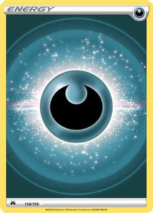 Darkness Energy (Texture Full Art) 158/159  - Holofoil Crown Zenith - Ultra Rare