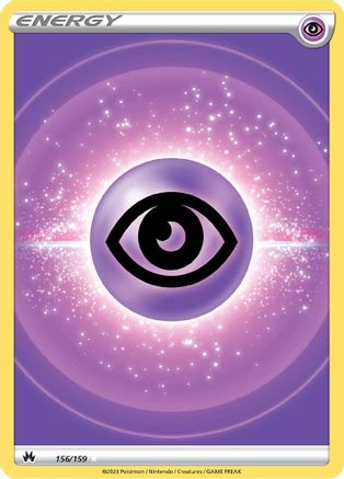 Psychic Energy (Texture Full Art) 156/159  - Holofoil Crown Zenith - Ultra Rare