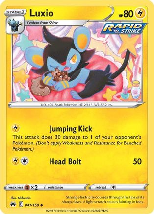 Luxio (41) 041/159  Crown Zenith - Uncommon