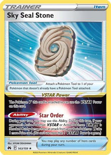 Sky Seal Stone 143/159  - Holofoil Crown Zenith - Holo Rare