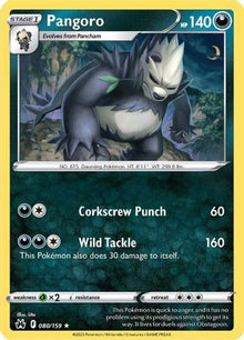Pangoro 080/159  Crown Zenith - Rare